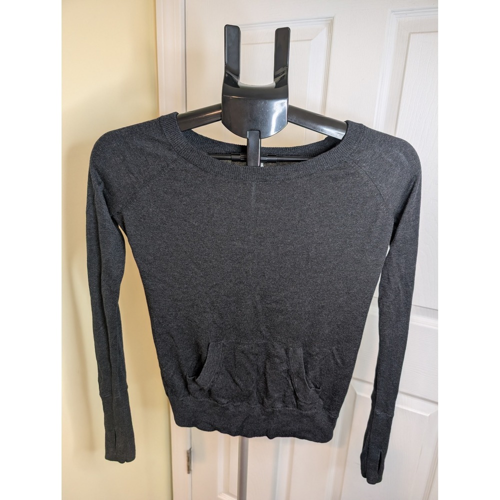 Lululemon‎ Chai Time Sweater Women 4 Long Sleeve Thumbhole Pocket Pullover